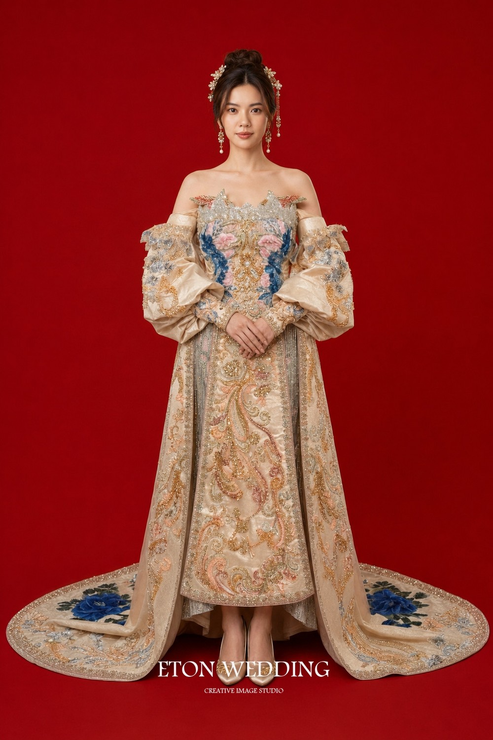中式禮服,秀禾服,新中式禮服,中式婚紗,龍鳳褂